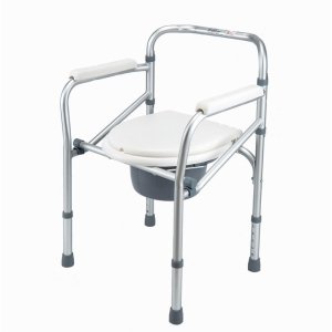 Wholesale New Design Anti-Skid Ultralight Adjustable Aluminum Commode Chair ODM Functional Mobility Aid Rehabilitation Therapy