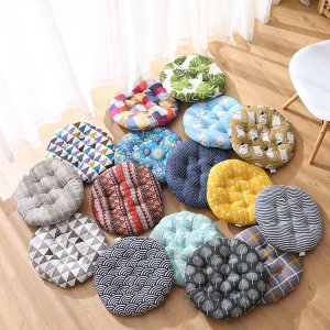 Manufacture Hot Selling Comfort Indoor Floor Cushions Stool Cushions High Quality Cheap Price Office Chair Cushion    random graphic