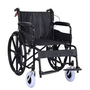 High Quality Basic Model Economy Aluminium Steel Manual Light Weight Folding Wheel Chair Wheelchair for Chinese Manufacturer