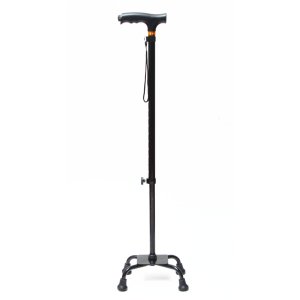 Nordic Outdoor Folding Walking Stick LED Comfortable Aluminum Crutch for Hiking Easy-to-Collapsible Old Man's Stick Rubber